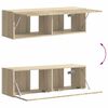vidaXL Zestaw szafki pod telewizor na ścianę 6 pcs Dąb Sonoma