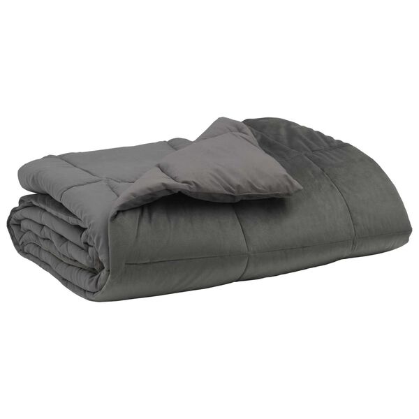 vidaXL Kołdra na cały rok Jasnoszary 200 x 220 cm Mikrofibra