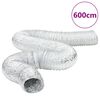 vidaXL Przew&oacute;d wentylacyjny, aluminiowy, 6 m, &Oslash;15 cm