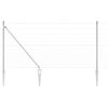 vidaXL Słupek ogrodzeniowy. Galwanizowany 50 x 1,2 m Stal