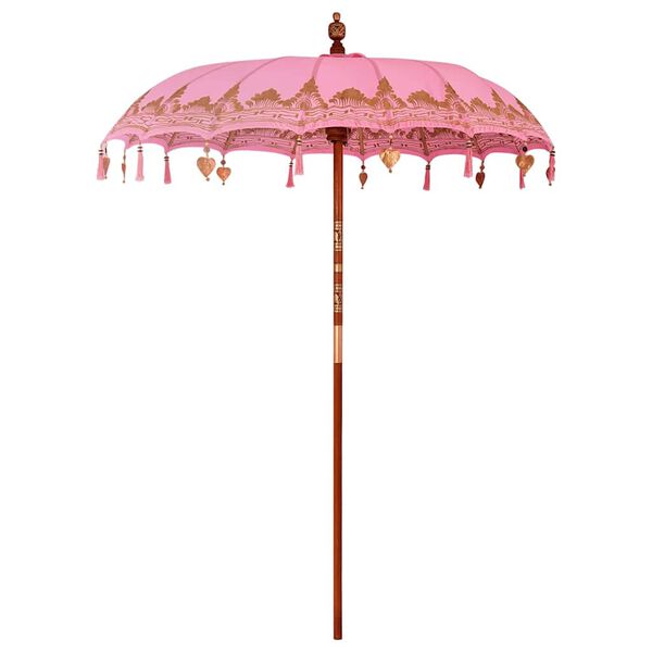 vidaXL Baliński Parasol R&oacute;żowy 185 x 185 x 260 cm
