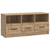 vidaXL Szafka pod telewizor z szufladą Dąb artisan 102 x 34,5 x 47 cm