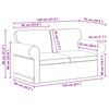 vidaXL Sofa 2 pcs Kremowy