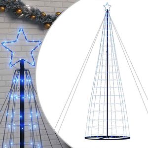 vidaXL Choinka LED 1534 diody LED Niebieski 500 cm