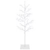 vidaXL Choinka brzozowa Biały 120 cm Stal 279 LED