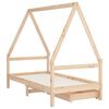vidaXL Rama ł&oacute;żka dziecięcego z szufladami, 80x160 cm, drewno sosnowe