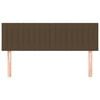 vidaXL Zagł&oacute;wki do ł&oacute;żka, 2 szt, ciemnobrązowe, 72x5x78/88 cm, tkanina