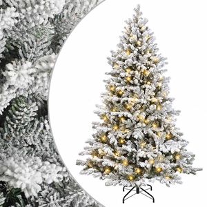 vidaXL Sztuczna choinka z zawiasami 120 cm 150 LED Ciepła biel