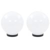 vidaXL Lampy zewnętrzne LED, 2 szt., kule 20 cm, PMMA