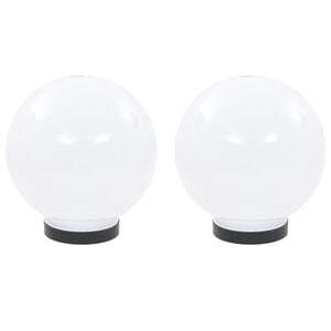 vidaXL Lampy zewnętrzne LED, 2 szt., kule 20 cm, PMMA