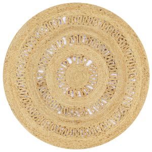 vidaXL Dywan ręcznie wypleciony z juty, 90 cm