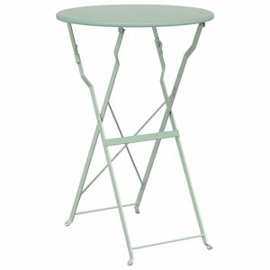 vidaXL Stolik bistro Jasna miętowa &Oslash; 50 x 71 cm