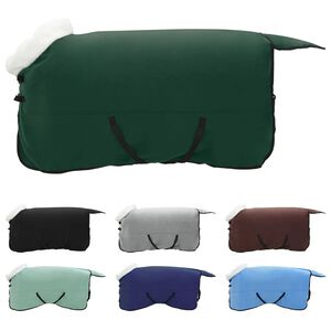 vidaXL Koc dla Koni Pełny ciemnozielony 145 cm Polarowy fleece