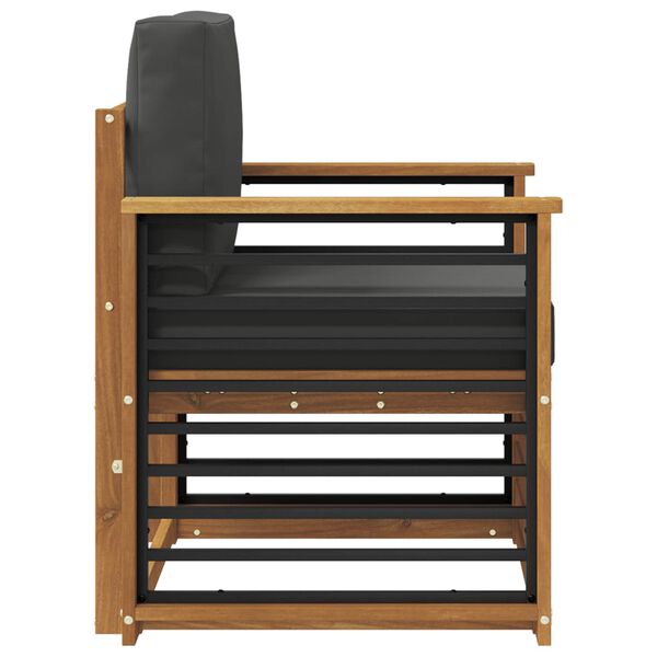 vidaXL Zestaw sof na zewnątrz z poduszką Naturalny 71 x 63 x 73 cm