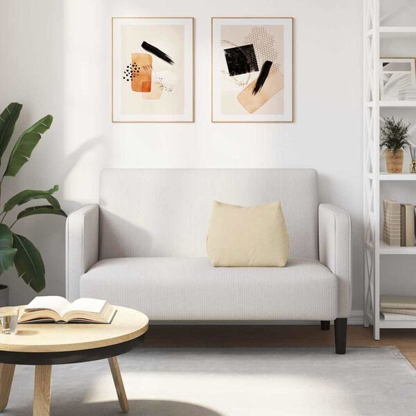 vidaXL Poduszka na plecy Kremowy 45 x 20 x 35 cm tkanina