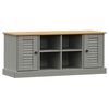 vidaXL Szafka na buty VIGO, szara, 106x35x45 cm, lite drewno sosnowe