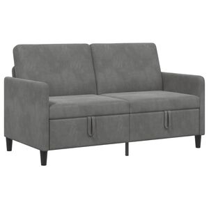 vidaXL Sofa z miejscem do przechowywania 2-osobowy ciemnoszary