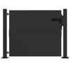 vidaXL Brama ogrodowa Czarny 110 x 105 cm Stal malowana proszkowo