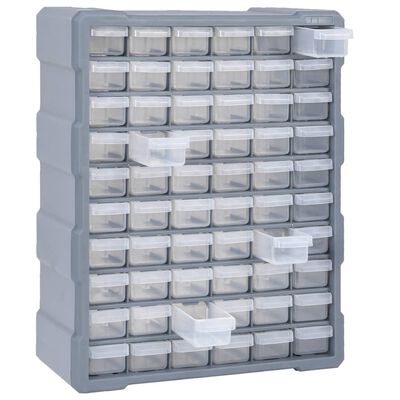 vidaXL Organizer z 60 szufladkami, 38x16x47,5 cm