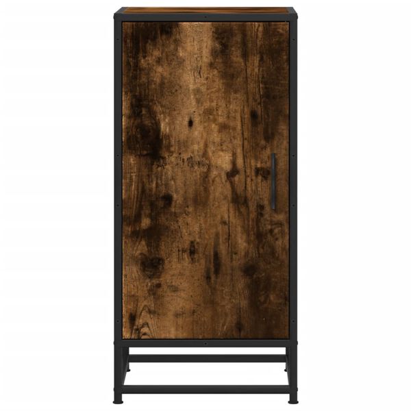 vidaXL Szafka, przydymiony dąb, 35,5x35x76 cm, materiał drewnopochodny