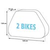 Eurotrail Pokrowiec na 2 rowery na tył przyczepy kempingowej