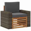 vidaXL Środkowa sofa ogrodowa naturalny