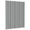 vidaXL Panel dachowy 12 szt. Szary 60 x 45 cm Stal galwanizowana