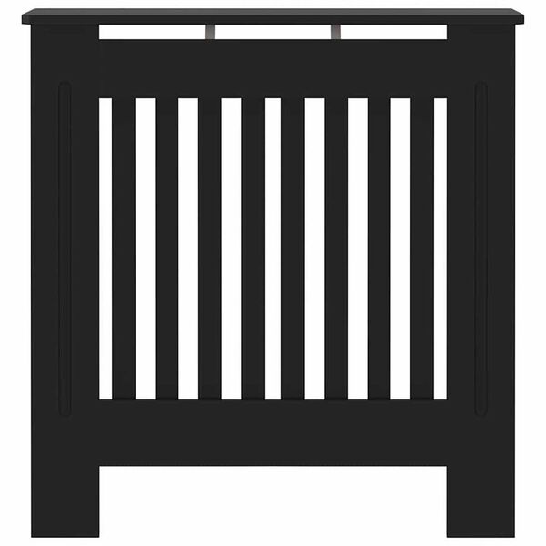 vidaXL Pokrywa Grzejnika Czarny 78 x 19 x 81,5 cm