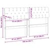 vidaXL Tapicerowane wezgłowie Czarny 150 cm Lite drewno sosnowe
