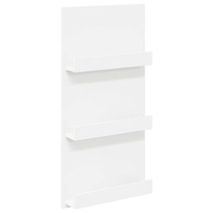 vidaXL Regał na gazety Biały 51 x 11 x 102 cm Drewno inżynieryjne