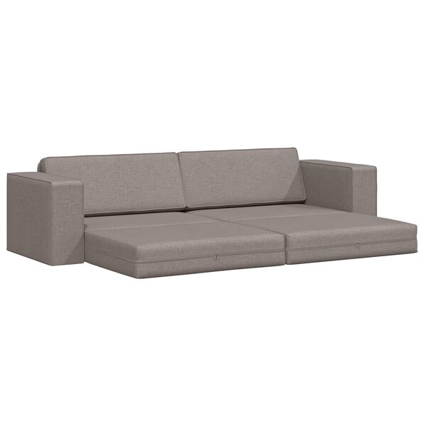 vidaXL Sofa Bed 200cm Ciemnoszary tkanina