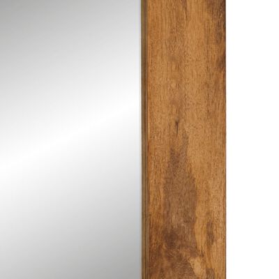 vidaXL Lustro, 70x50 cm, lite drewno mango i szkło