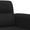 vidaXL Sofa 2-osobowa, czarna, 120 cm, tapicerowana mikrofibrą