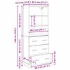 vidaXL Highboard z szufladą Stare drewno 69,5 x 34 x 180 cm