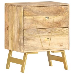 vidaXL Szafka nocna, 40x30x50 cm, lite drewno mango
