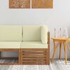vidaXL Sofa narożna na zewnątrz Lite Drewno Akacji Naturalny
