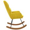 vidaXL Fotel bujany, ż&oacute;łty, tapicerowany aksamitem