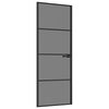 vidaXL Drzwi wewnętrzne 76 x 201,5 cm Szkło Hartowane i Aluminium
