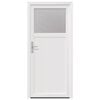 vidaXL Drzwi Wejściowe Boczne Biały 88 x 198 cm PVC