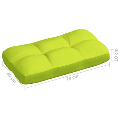 vidaXL Poduszki na sofę z palet, 7 szt., jasnozielone