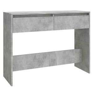 vidaXL Stolik konsolowy, szarość betonu, 100x35x76,5 cm