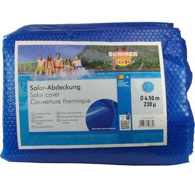 Summer Fun Plandeka solarna na basen, okrągła, 450 cm, PE, niebieska