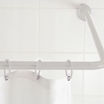 RIDDER Uniwersalny drążek prysznicowy narożny, 25 mm, biały, 59501
