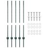vidaXL Słupek ogrodzeniowy. 5 pcs Zielony 140 cm Stal