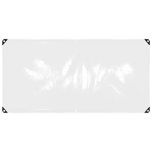 vidaXL Przezroczysta plandeka z oczkami 1x2 m PVC