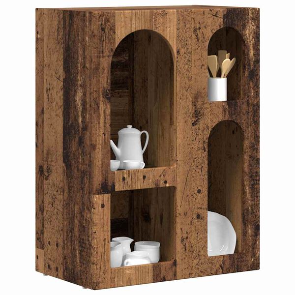 vidaXL Bufet Stare drewno 59 x 35 x 80.5 cm Materiał drewnopochodny