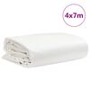 vidaXL Plandeka, biały, 4x7 m, 650 g/m²