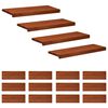vidaXL Nakładki na schody 16 szt. 70 x 25 x 2 cm brązowy Drewno bukowe
