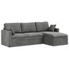 vidaXL Sofa Ciemnoszary