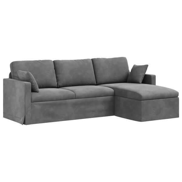 vidaXL Sofa Ciemnoszary